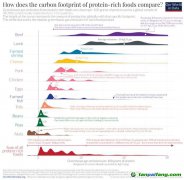 【數據】蛋白質的碳足跡：什么食品的溫室氣體排放最少？